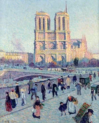 A Saint-Michel rakpart és a Notre-Dame, 1901
